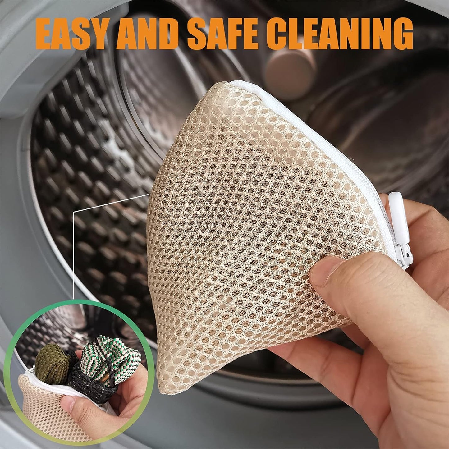 Skiennix Gun Snake Cleaner - Versatile Barrel Rope for Handguns & Rifles | .22, 9mm, .30 Caliber