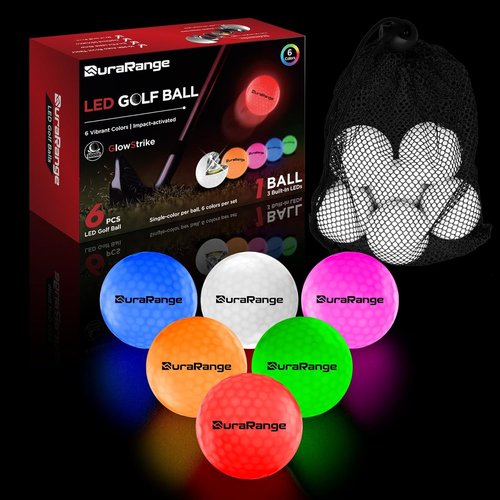 DURARANGE Glow in The Dark Golf Balls - Ultra Bright LED Night Golf Balls | Perfect Gift for Men & Women