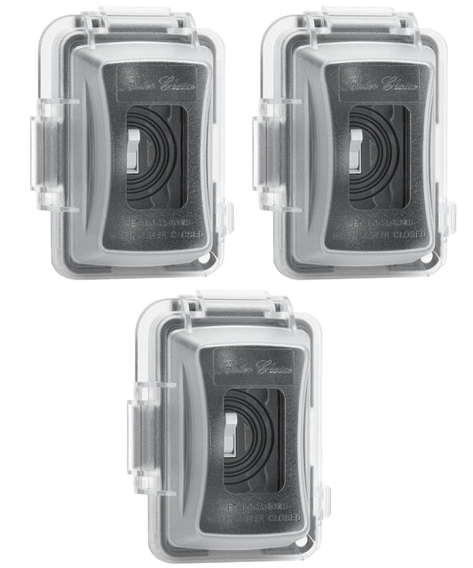 Bates- Weatherproof Electrical Outlet Cover, 3 Pack, 1-Gang, Outdoor Outlet Cover Weatherproof