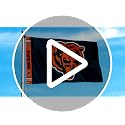 Chicago Bears 3x5 Foot Banner Flag with Double-Sided Print