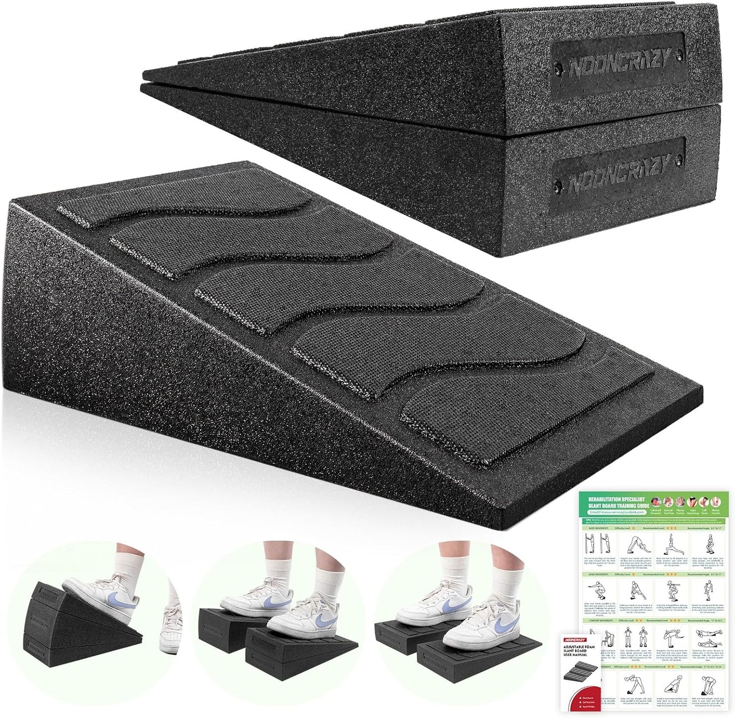 Slant Board - Adjustable Calf Stretching Incline Board | 5 Angles, 480 lbs Capacity for Yoga & Therapy