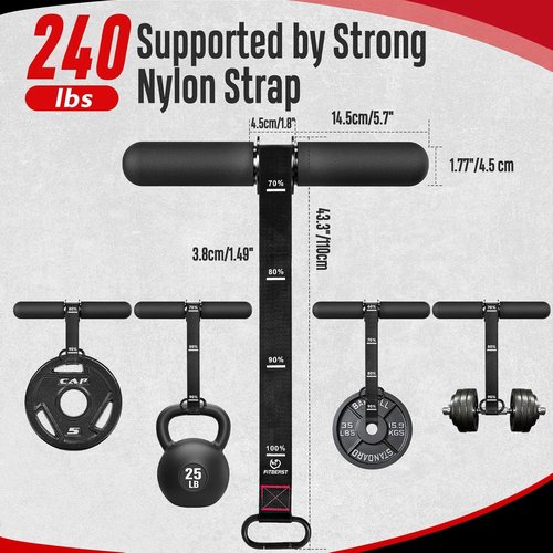 FitBeast Forearm Strengthener - Adjustable Wrist Roller with Thicker Handle for Grip Strength & Muscle Building
