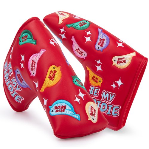 Golf Blade Putter Cover, Golf Blade Covers with Strong Magnetic Closure, Colorful Bird Design Putter Head Cover Waterproof PU Leather Blade Putter Headcover