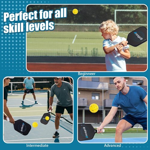 arcopik Pickleball Balls – Outdoor Style | Durable, Crack-Resistant for Tournament Play, Practice & Training (Pack of 4)