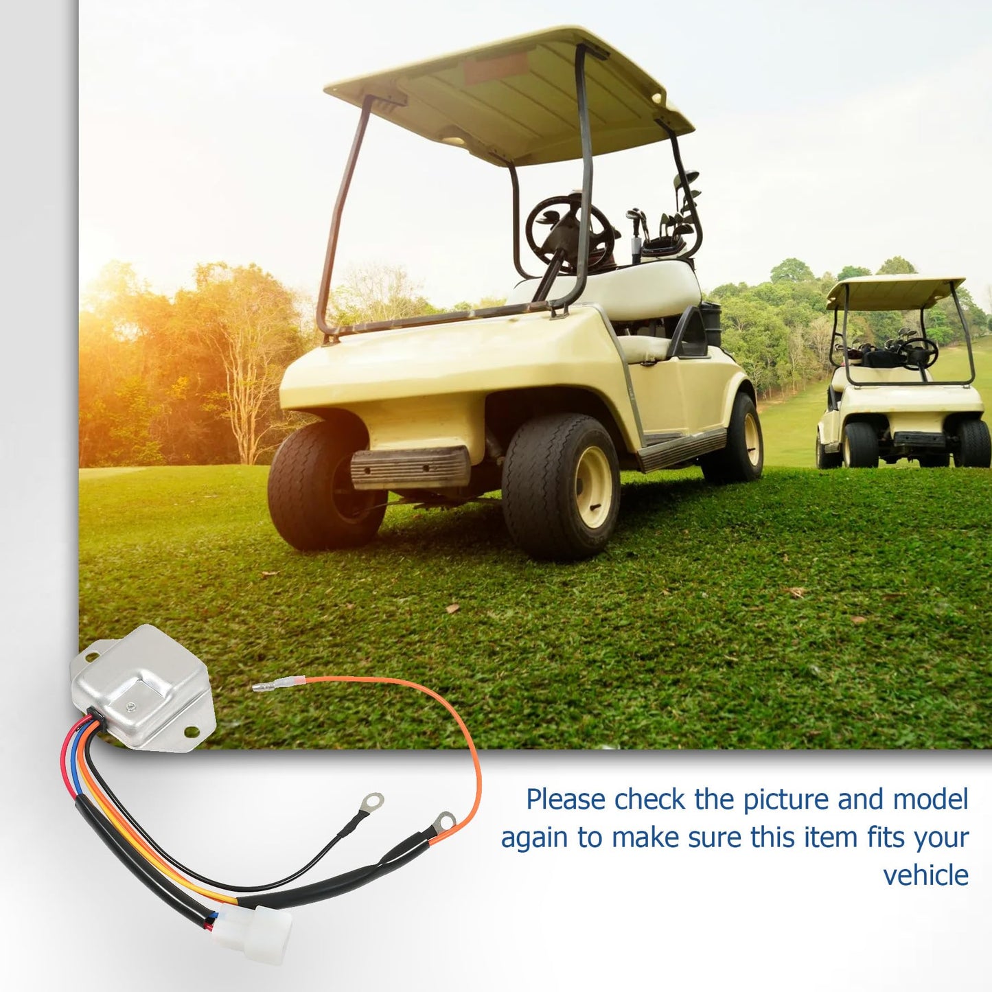 WFLNHB 19627-G1 Engine Ignitor Assembly 2 Cycle Replacement for EZGO 1981-1990 Golf Cart Models