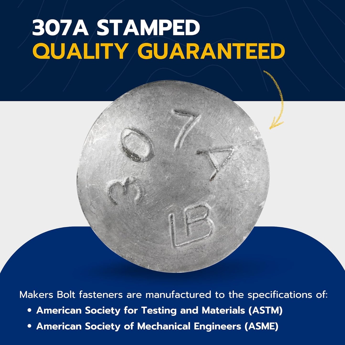 Galvanized Carriage Bolt Kit - 25 Pack 1/2" x 6" with Washers & Hex Nuts for Outdoor Use