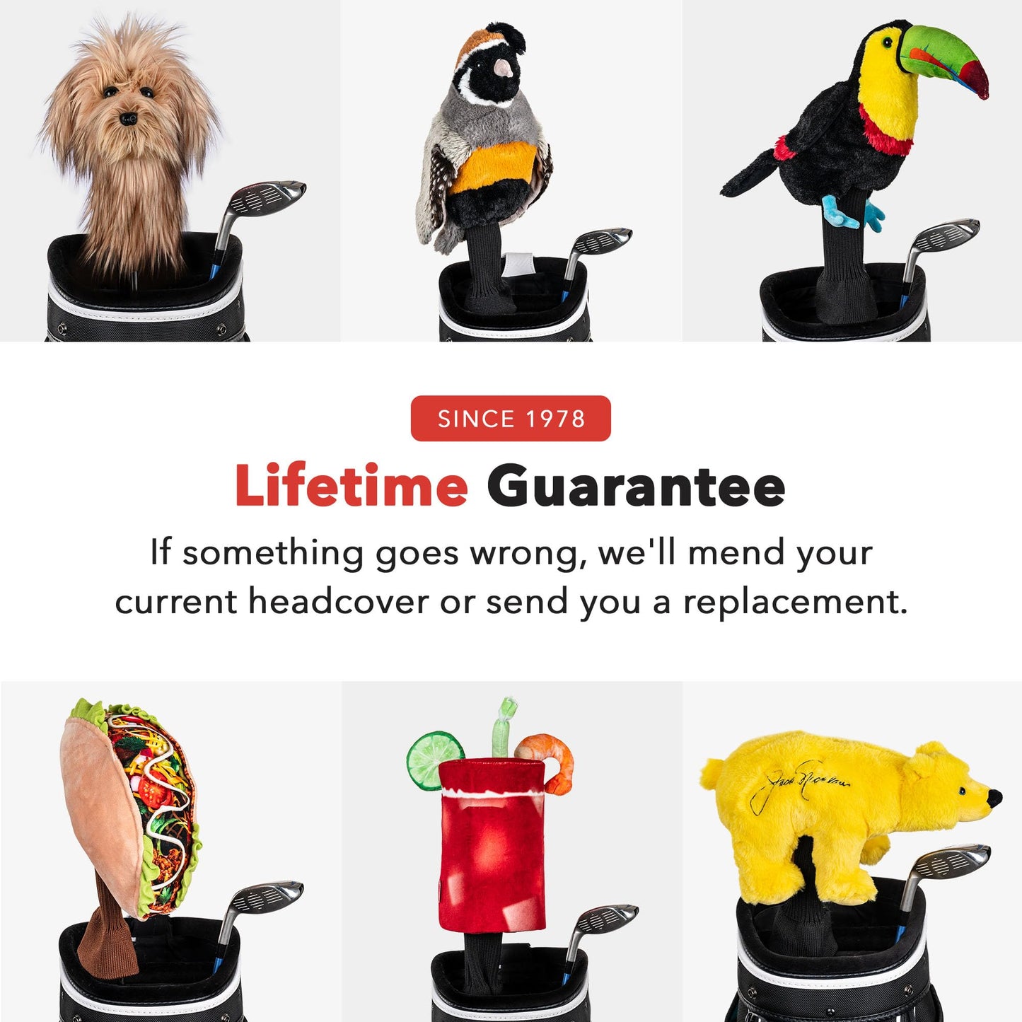 Daphne's Headcovers Scruffy Dog Driver Headcover | Funny Golf Club Covers | Golf Head Covers for Drivers | Stylish Golf Club Head Covers | Golf Driver Covers | Men’s & Women’s Driver Headcover