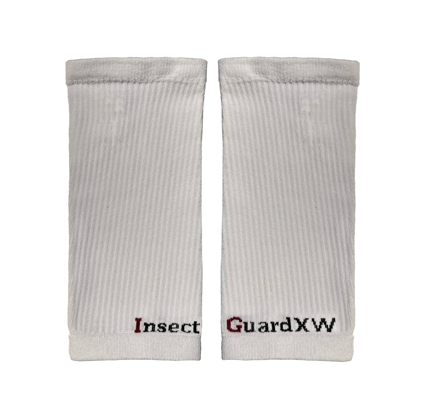 InsectGuard Tick Gaiters - PullOn Permethrin Treated, Ticks, Mosquitoes, Flies & More Insect Repellent, Unisex Adult, White, 4 Inch Long Pair