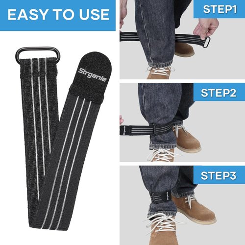 Cowboy Boot Straps - Adjustable Elastic Pant Leg Straps for Biking, Fishing & Hiking
