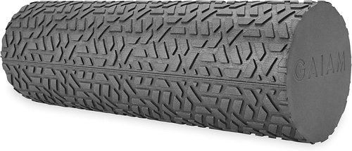Gaiam Restore Foam Roller - Compact Textured Design for Muscle Repair | 12”L x 4" Diameter, Eases Tension