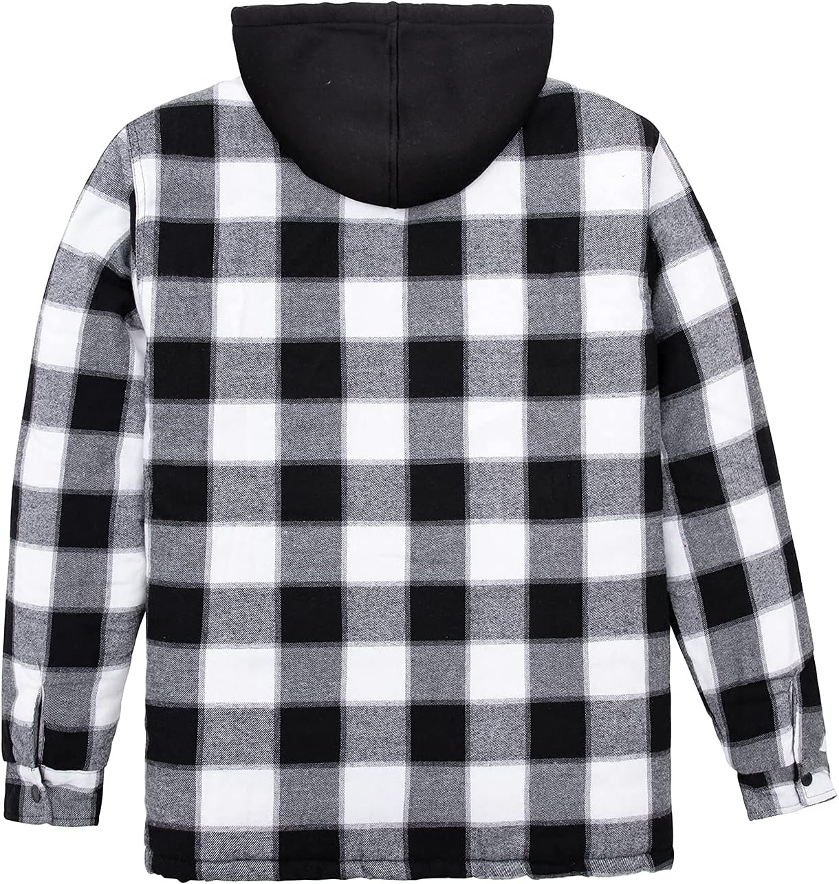 ThCreasa Men's Flannel Jacket - Quilted Lined Plaid Design with Hood | Stylish & Warm Outerwear