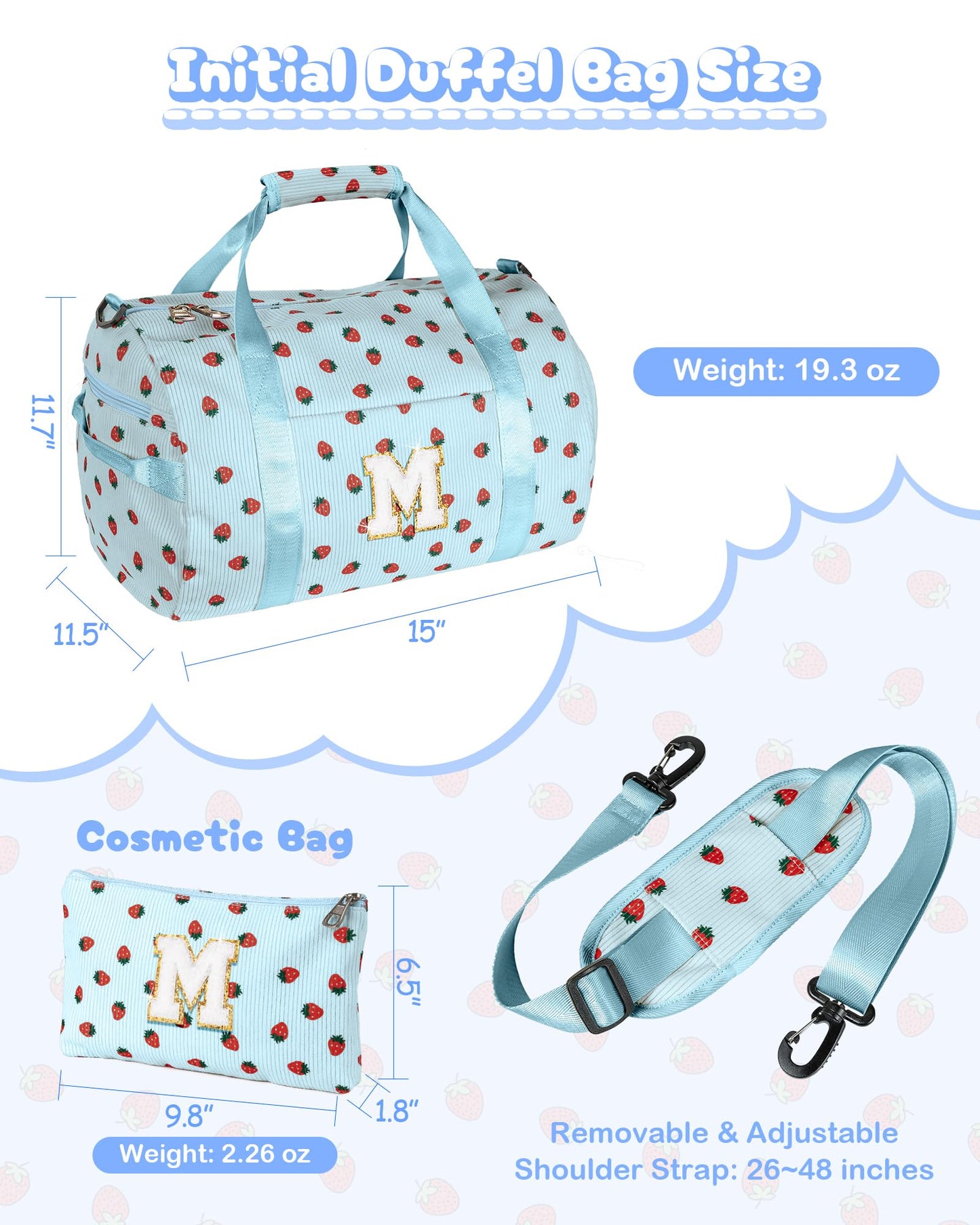 Vogewood Tween Girl Gifts Trendy Stuff, Girls Gym Bag, Kids Duffle Bag Girl