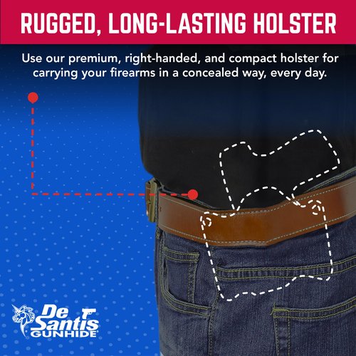 DeSantis Raptor 2.0 Owb Holster - Lightweight Compact Holster Owb, Compatible with Springfield Armory Sa Hellcat and Hellcat OSP - Right Hand Draw, Black