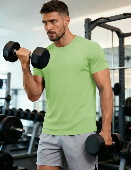 MAGCOMSEN Men's UPF 50+ Quick-Dry Athletic T-Shirt - Perfect for Running & Swimming | Performance Tee