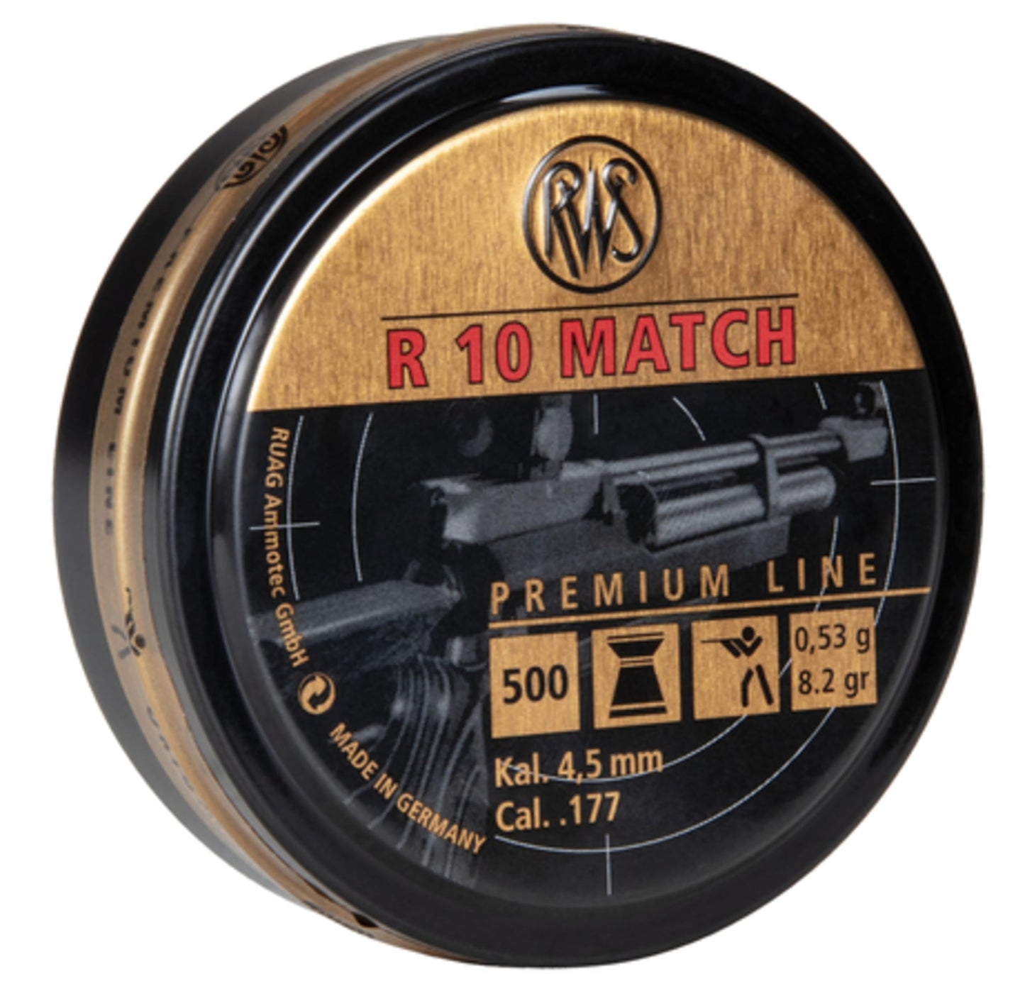 RWS 2315014 Competition Air Gun Pellets 8.2 Grain .177 Cal