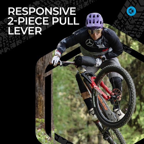 Box Three Prime 9 Multi Shift Non E-Bike Shifter 2 Piece Pull Lever up to 3 Gears Per Click Bicycle Shift Lever Cable for Mountain Bike Shifters, MTB, Bicycle Gear Shifter Cycling
