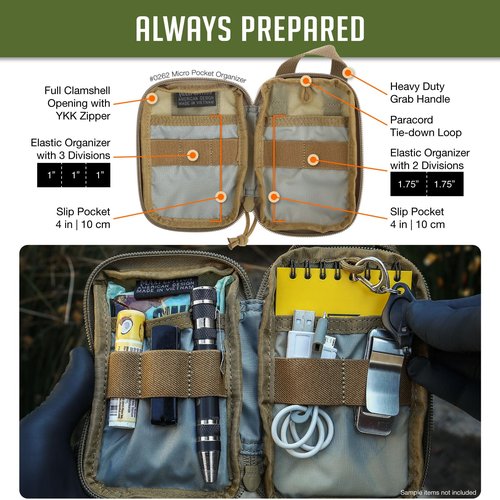 Maxpedition Micro Pocket Organizer (Khaki)