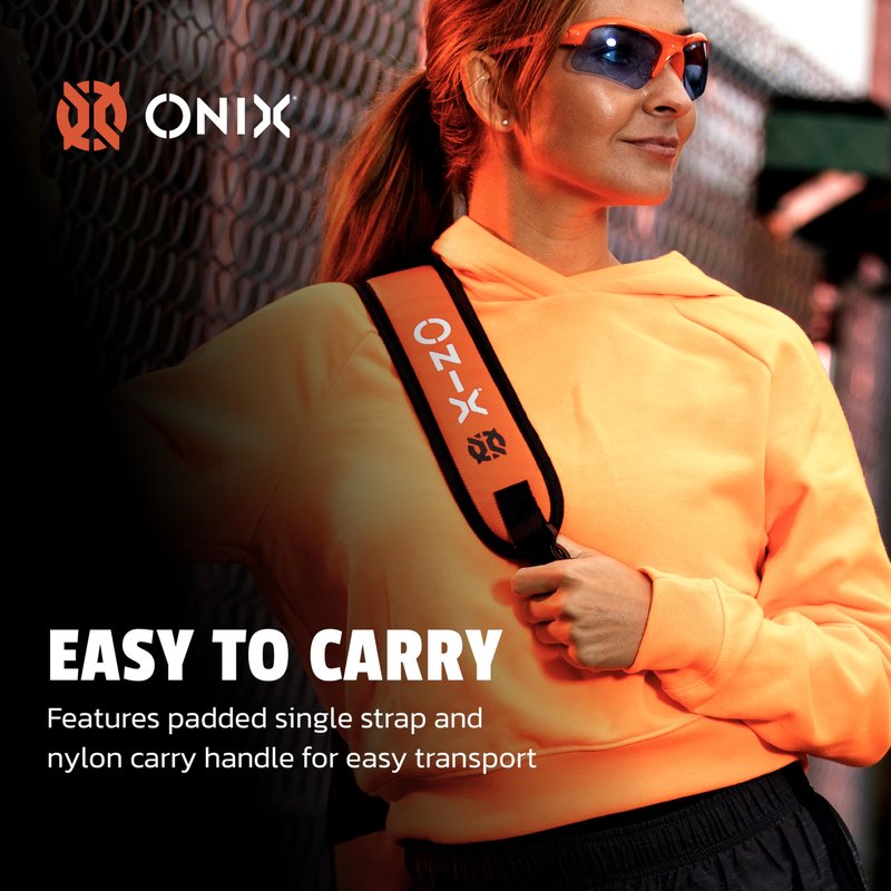 ONIX Pickleball Pro Team Sling Bag — Pink/Black with Adjustable Strap, Durable Construction, and Spacious Storage for Pickleball Gear