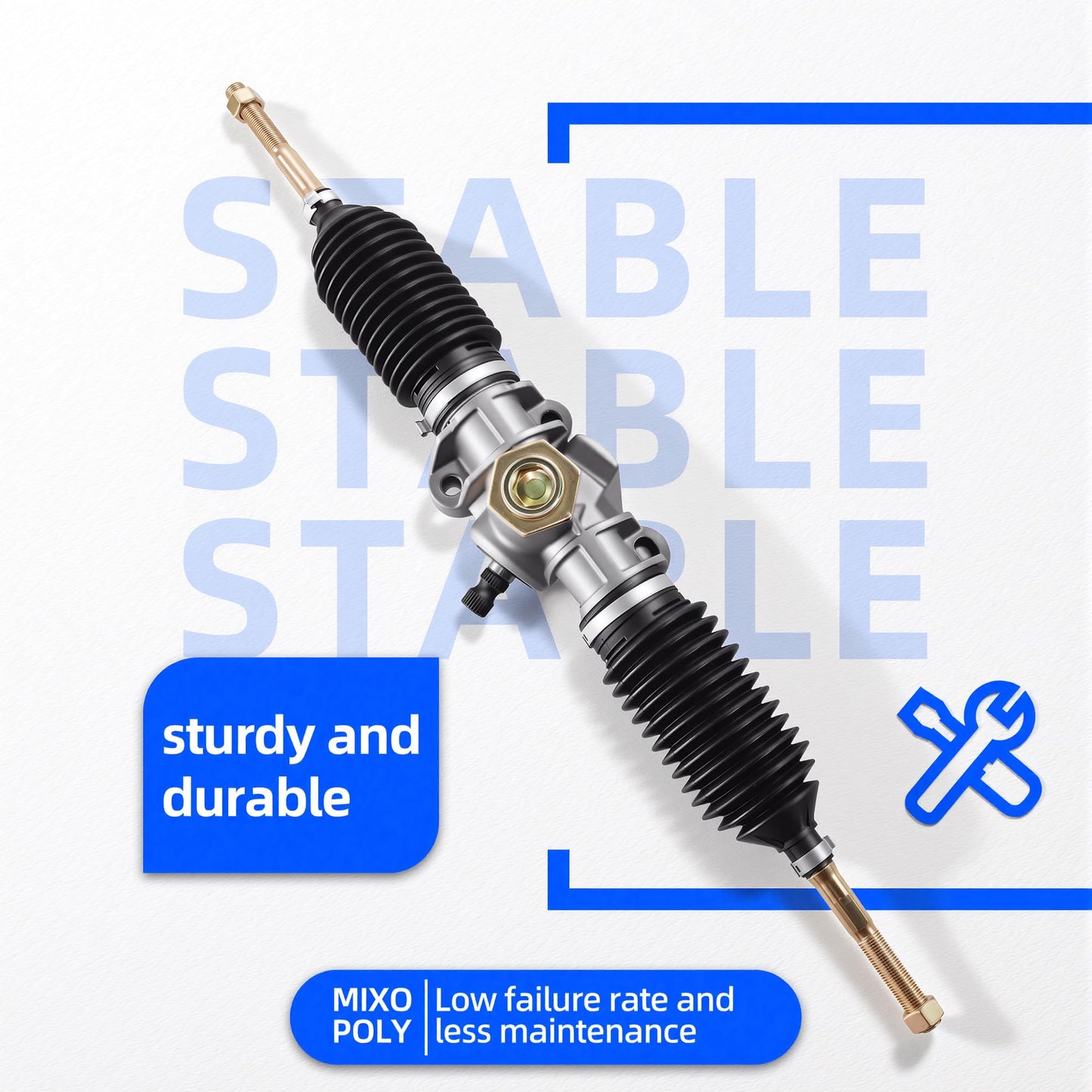 Mixopoly Golf Cart Steering Gear Box Assembly for Club Car Precedent, Onward and Tempo 2004-up G/E Models, Replaces OEM 102288601 103679701