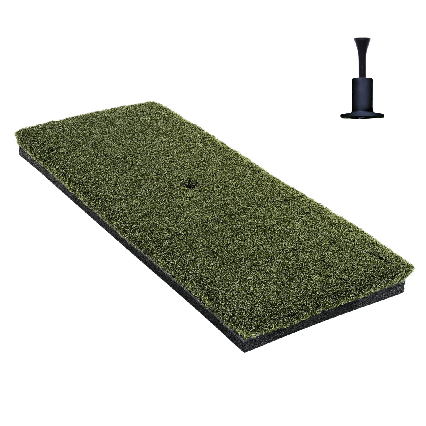 The Original Country Club Elite® by Real Feel Golf Mats® 10”X24” Hitting Strip | Heavy Duty Commercial Practice Mat | Accepts A Real Tee | Swing Down and Through | Indoor/Outdoor