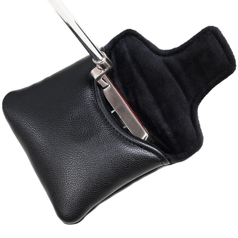 Putter Cover Magnetic, Golf Large Mallet Putter Headcover for Taylormade Spider GTX EX GT (Black)