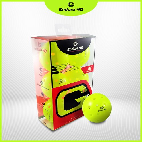 Golden Set Endure 40 Pickleball Balls | Tournament Ball | USA Pickleball Approved (48)