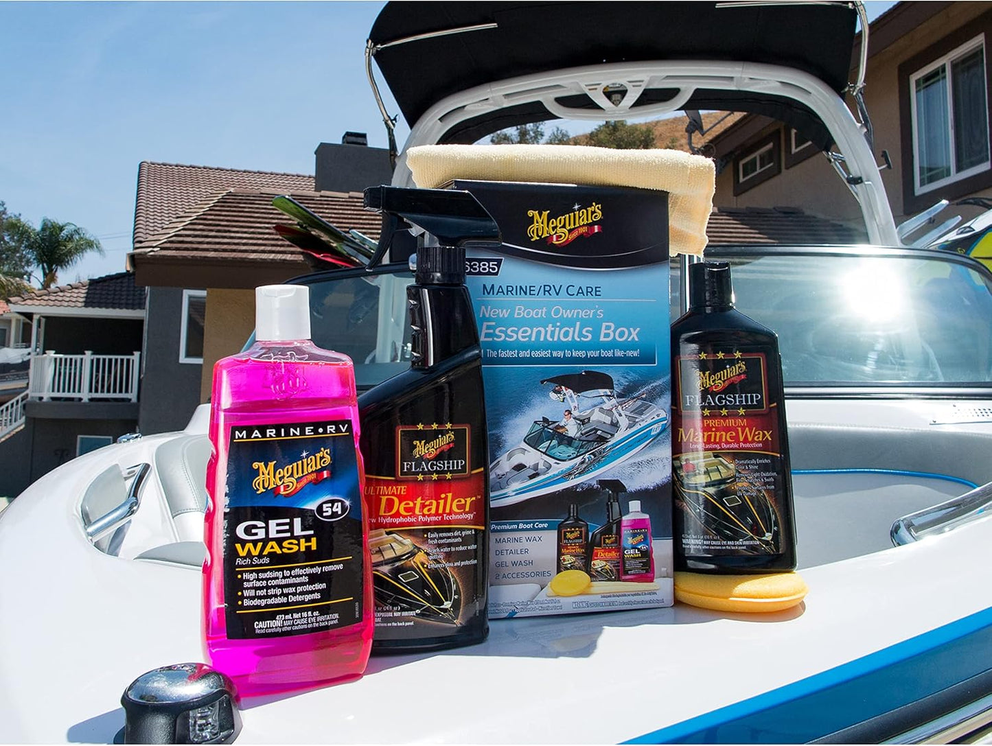 Meguiar's Boat Cleaning Kit - Premium Marine-Grade Essentials for Your Boat or RV