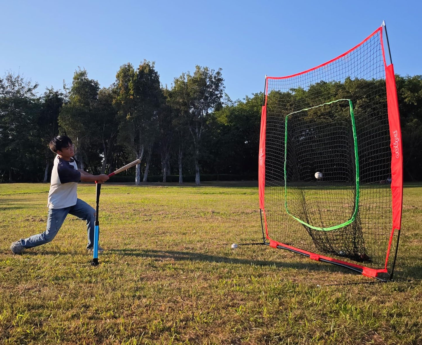 TARUMG Portable Batting Tee - Adjustable Height 25-47 Inches | Heavy Duty Design for Baseball & Softball