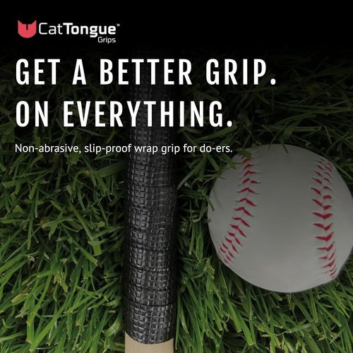 CATTONGUE GRIPS Sports Grip Tape Wrap - Super Grippy Anti-Slip Tape for Golf Clubs & More