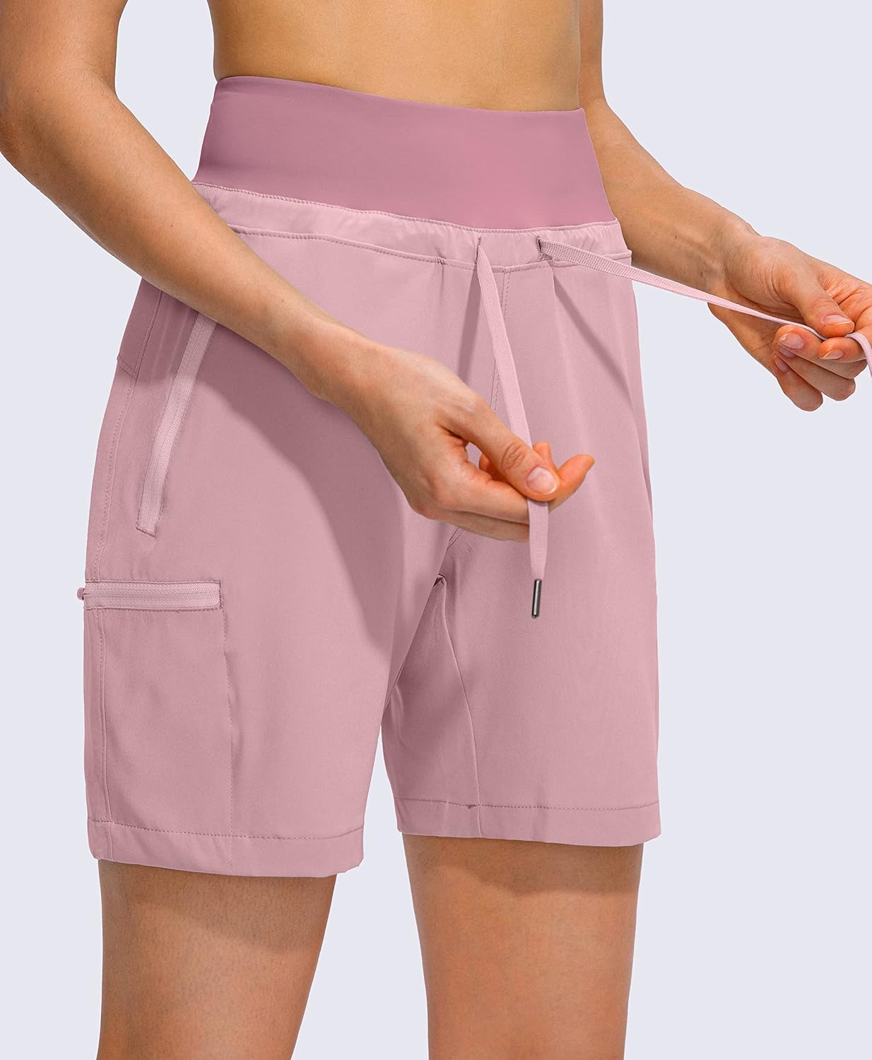 Obla Women's Hiking Cargo Shorts - Quick Dry, High Waisted, 7-Inch Length for Summer Adventures