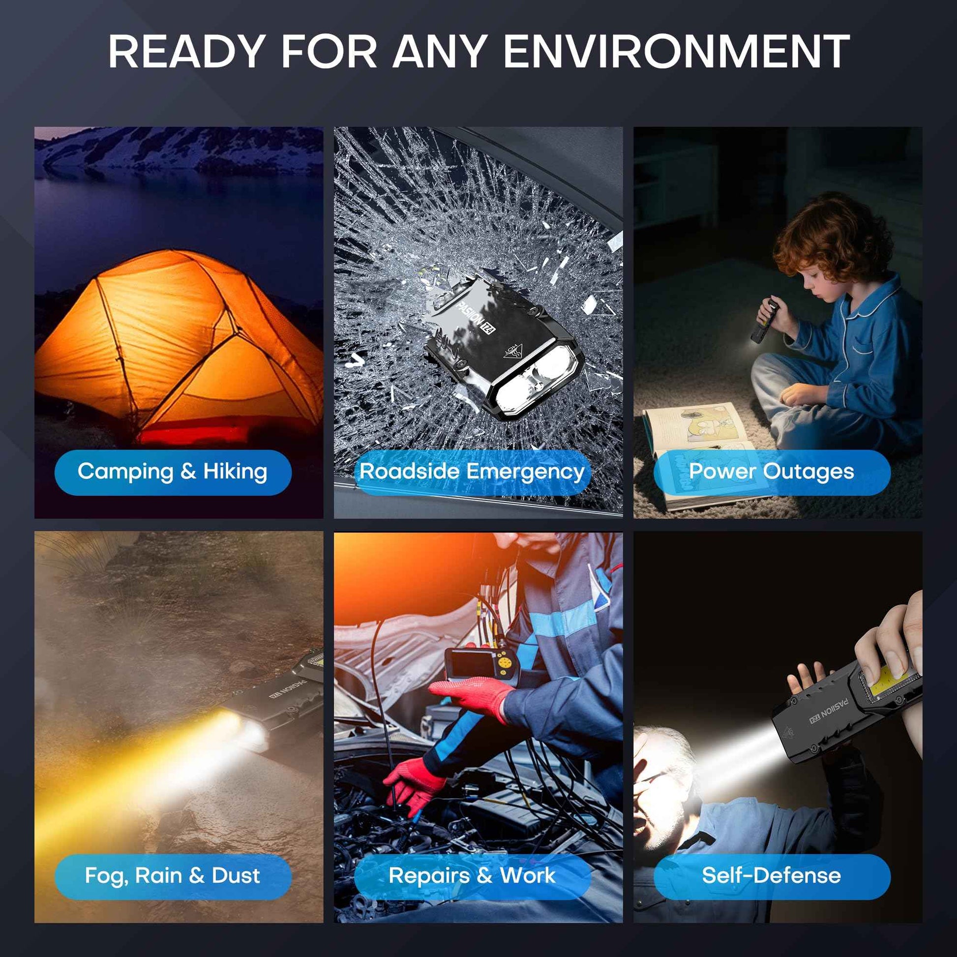 EDC Falt Flashlight Rechargeable 1000 lumens Tactical Flashlights High lumens,Dual-Switches LED Flash light with Digital Display,Stainless Steel 13 Modes Pocket Flash Light for Home,Outdoor,Emergency