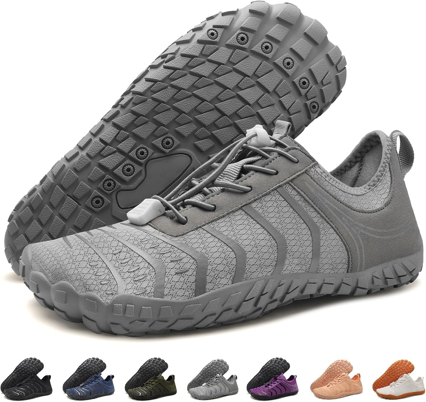 Skiennix Barefoot Hiking Shoes - Comfortable Non-Slip Water Shoes for Men & Women | Wide Toe Box, Zero Drop