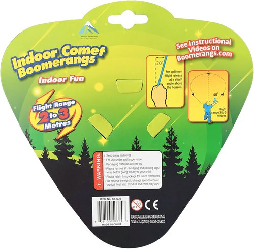 Comet & Meteor Boomerang 2 Pack - Indoor & Outdoor Play for Endless Fun