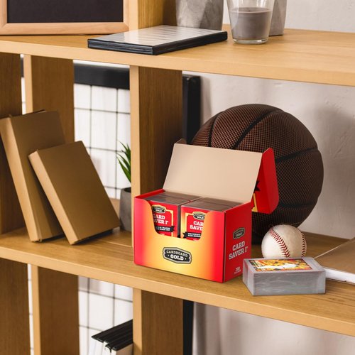 Cardboard Gold Card Saver | 1-400 Count Semi-Rigid Trading Card Holders - PSA-Approved Protectors for Sports Cards