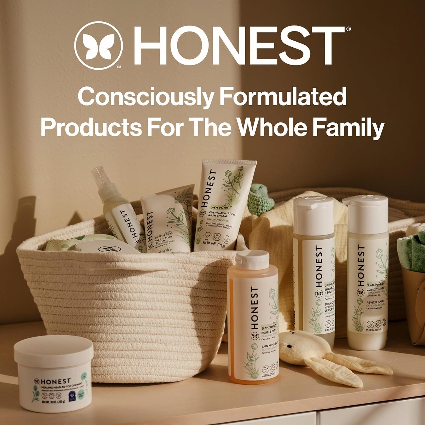 The Honest Company Overnight Diapers - Hypoallergenic Comfort, Cozy Cloud + Star Signs | Size 4 (22-37 lbs), 48 Count