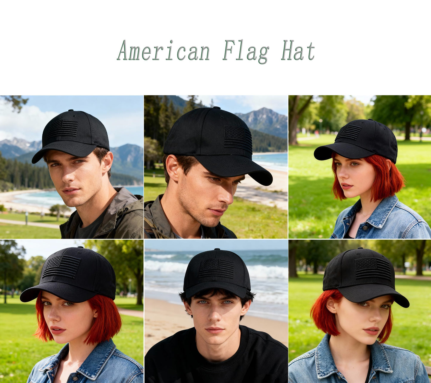 Womens Hats Baseball Caps Mens - American Flag Trucker Hat Unisex Tactical Hat USA Ball Cap Vintage Hats for Men Black