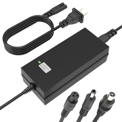 EVAPLUS 42V 2A Charger 3 Plugs(8mm 3-Prong, 5.5mm DC connectors and 8mm/0.31in one-Prong) Universal for 36V Lithium Battery