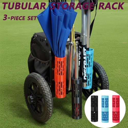 Galactic Tube Holder for ZÜCA Disc Golf Cart – Secure Organizer for Retrievers, Umbrellas, Chairs – Easy Mounting, No-Rattle Design, Durable ABS Plastic