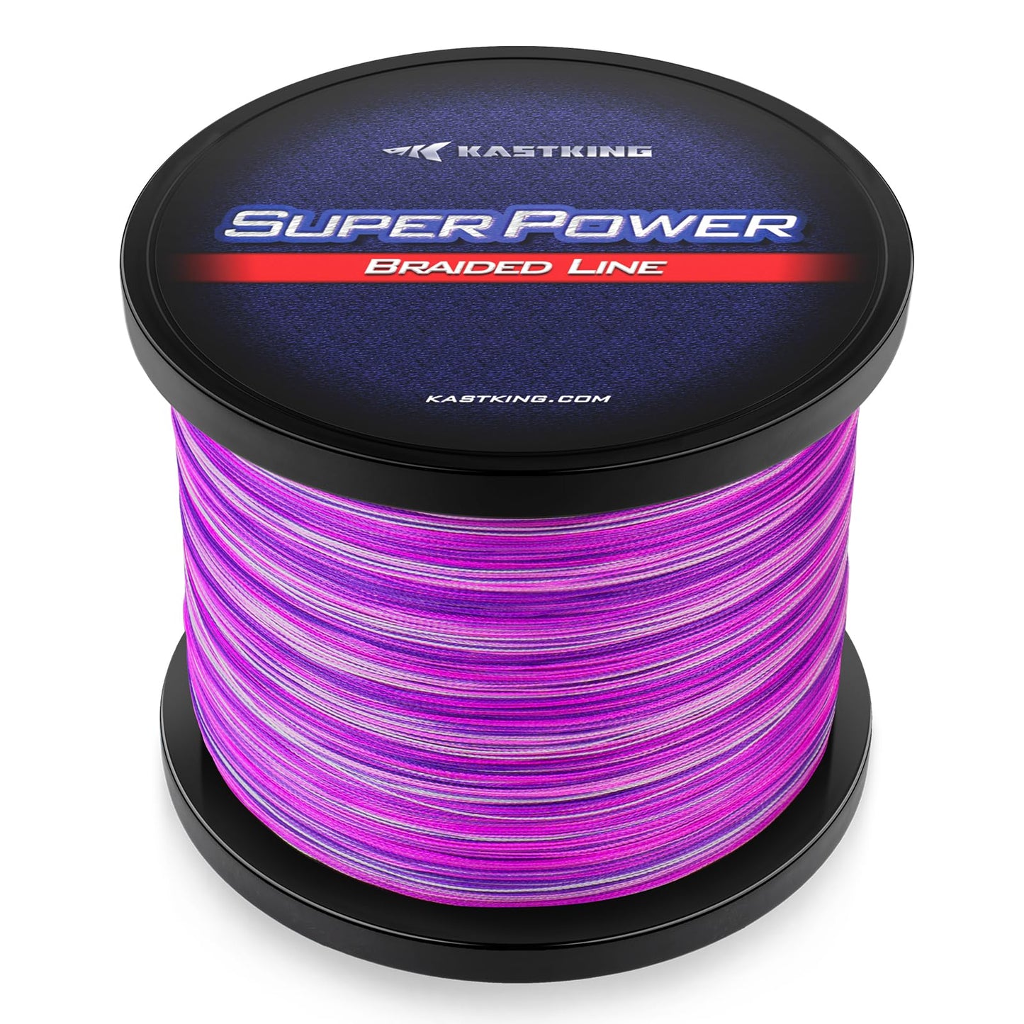 KastKing Superpower Braided Fishing Line, Purple Camo, 80LB, 300+27 Yds