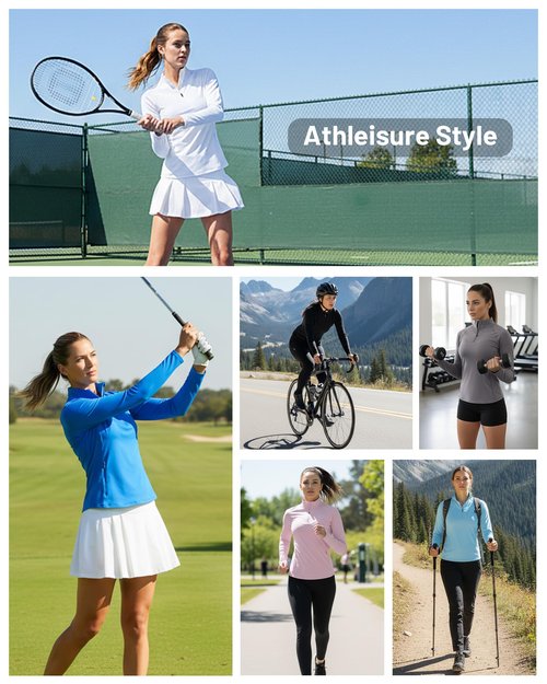 Runhit Womens Long Sleeve Shirts Athletic Workout Tops Quarter Zip Pullover Sun Protection for Running Gym Golf Hiking (Medium, White)