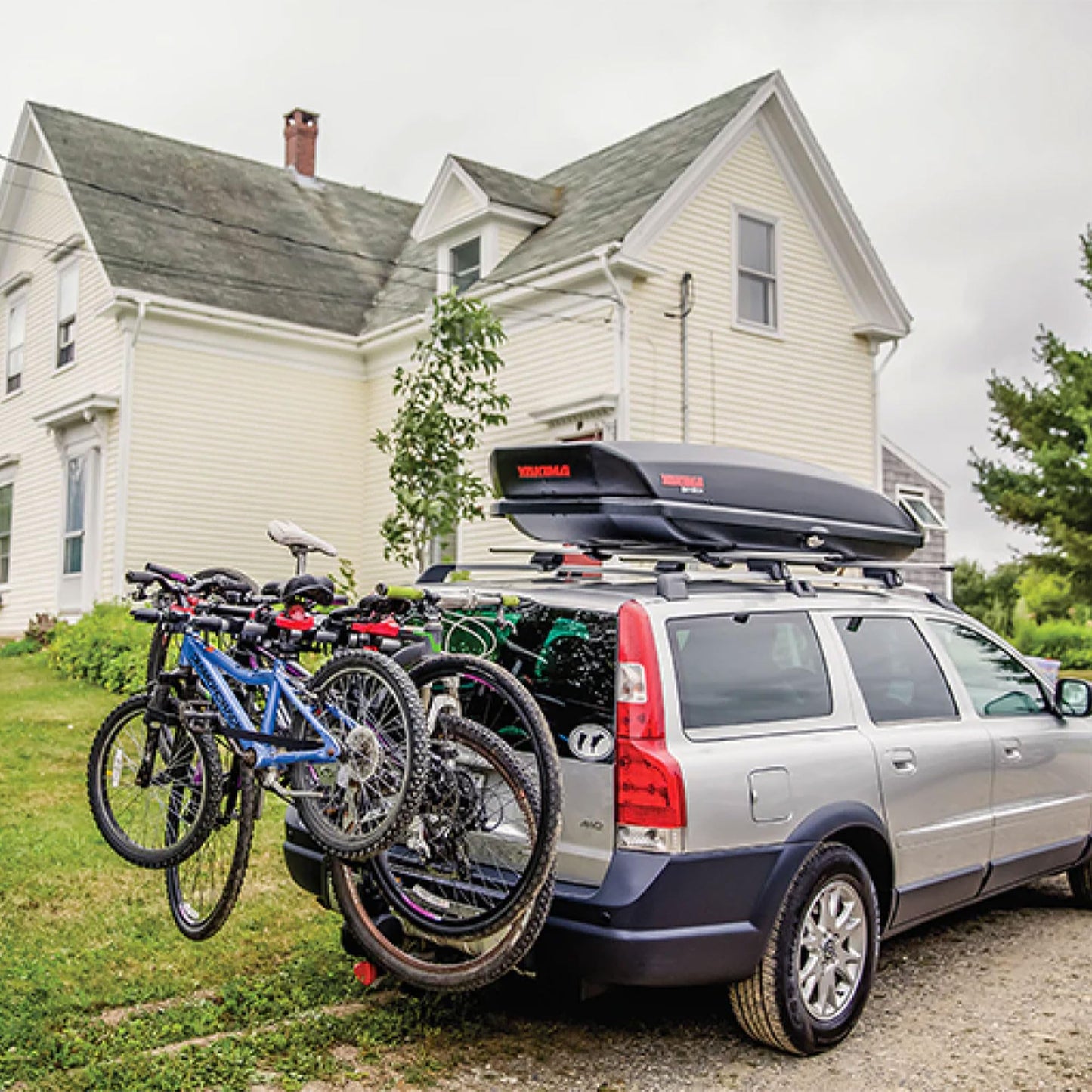 Yakima RidgeBack Tilt Away Hitch Bike Rack Carries Up to 2 Bikes, Fits 1.25 and 2 Inch Hitch Receiver for Cars, SUVs, and Trucks, Black