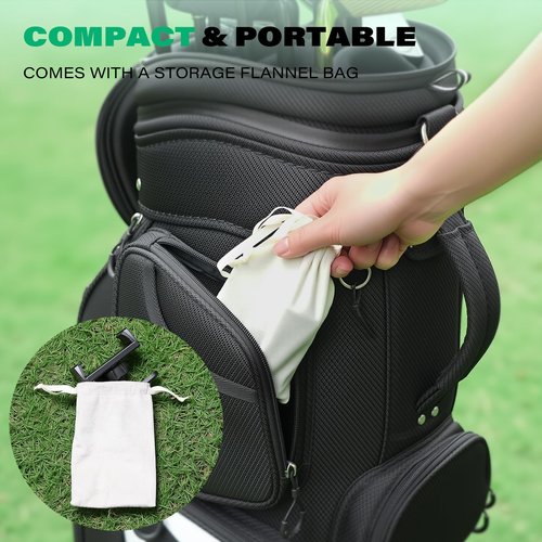 ICARMOUNT Aluminum Alloy Golf Cart Phone Holder with Safety Lock, Heavy Duty Magnetic Golf Phone Mount for EZGO/Club Car/Yamaha/Icon, Golf Cart Accessories Gifts for Men Women [Phone Case Friendly]