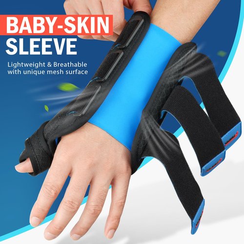FEATOL 2 Pack Wrist Brace with Thumb Spica Splint for De Quervain's Tenosynovitis, Carpal Tunnel, Tendonitis, Arthritis-Thumb Brace for Pain Relief-Left And Right Hand-Medium/Large
