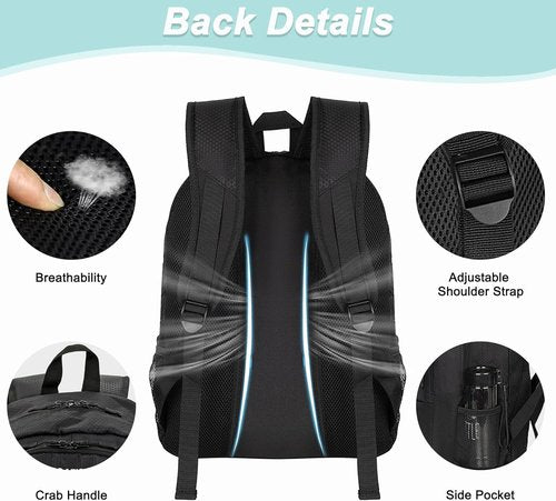 DAFISKY Soccer Backpack - Water Resistant Design with Ball Holder & Shoe Compartment | Ideal for Sports