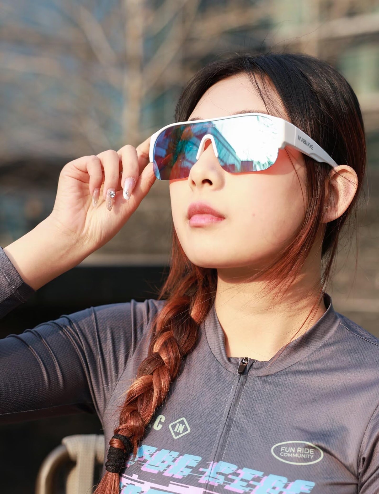 INBIKE Polarized Fit Over Glasses Sunglasses UV400 Protection for Men Women Cycling Driving