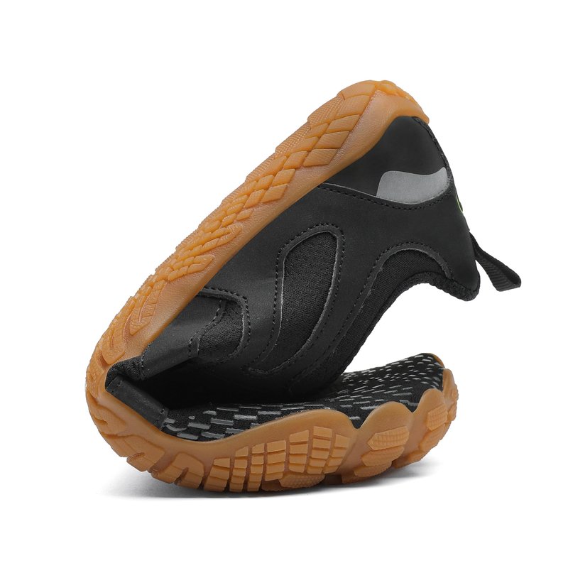 SAGUARO Barefoot Shoes for Men – Wide Toe Box Zero Drop Minimalist Shoes Trail Runner Sneakers Black Size 10.5