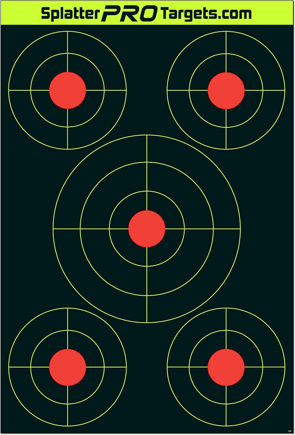 Splatter Targets - 12x18 Inch Bright Burst Impact Visuals for Instant Shot Feedback