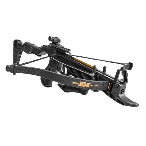 Bear X Desire XL Pistol Hunting Crossbow, Self-Cocking, Adjustable Stock up to 2.5", Compact Design, Includes 3 Premium Bolts, Dependable Accuracy