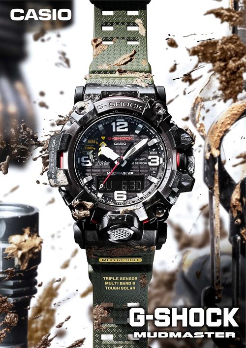 CASIO G-Shock Carbon MUDMASTER GWG-2000-1A1JF - Radio Solar Triple Sensor | Durable & Reliable