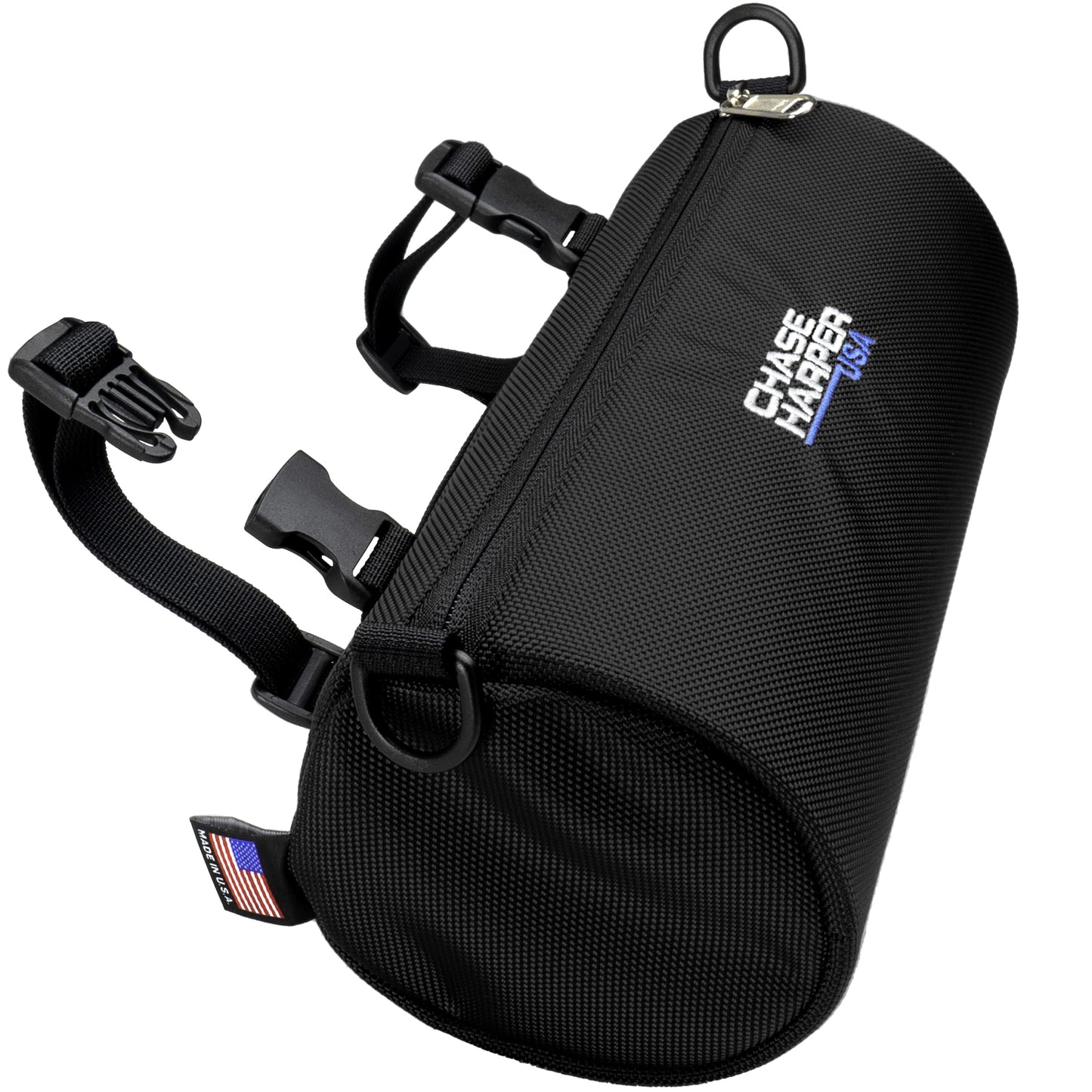 Chase Harper USA Ruckus Barrel Bag - Highly Durable Industrial Grade Ballistic Nylon Exterior with Strong Thermoplastic Insert 105000BLK